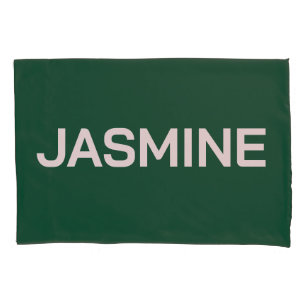 SIMPLE STYLISH MODERN CUSTOMIZED NAME MONOGRAM PILLOWCASE