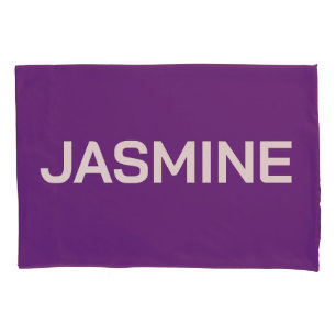 SIMPLE STYLISH MODERN CUSTOMIZED NAME MONOGRAM PILLOWCASE