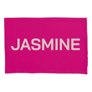 SIMPLE STYLISH MODERN CUSTOMIZED NAME MONOGRAM PILLOWCASE