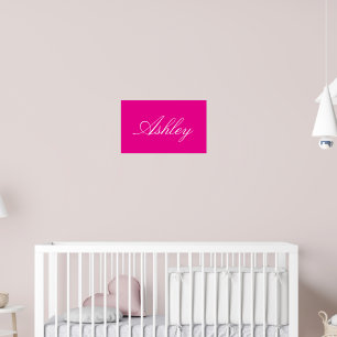 SIMPLE STYLISH MODERN ELEGANT FAMILY BABY NAME POSTER