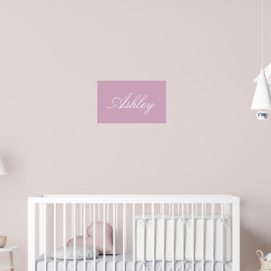 SIMPLE STYLISH MODERN ELEGANT FAMILY BABY NAME  POSTER