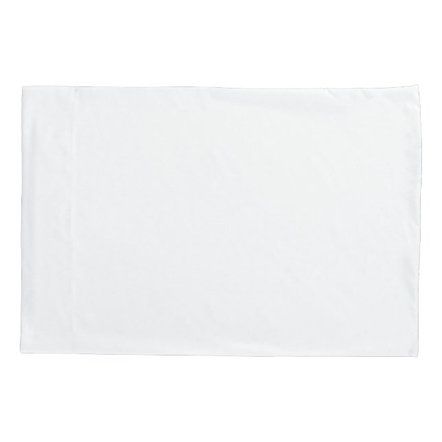 SIMPLE STYLISH MODERN MINIMAL CLASSIC COOL WHITE PILLOWCASE (Back)