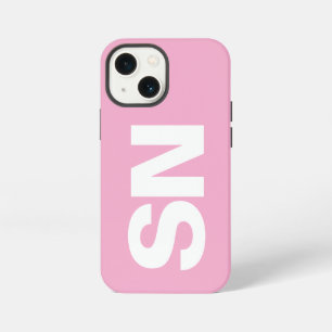 Simple Stylish Modern Name Minimal light Pink  iPhone 13 Mini Case