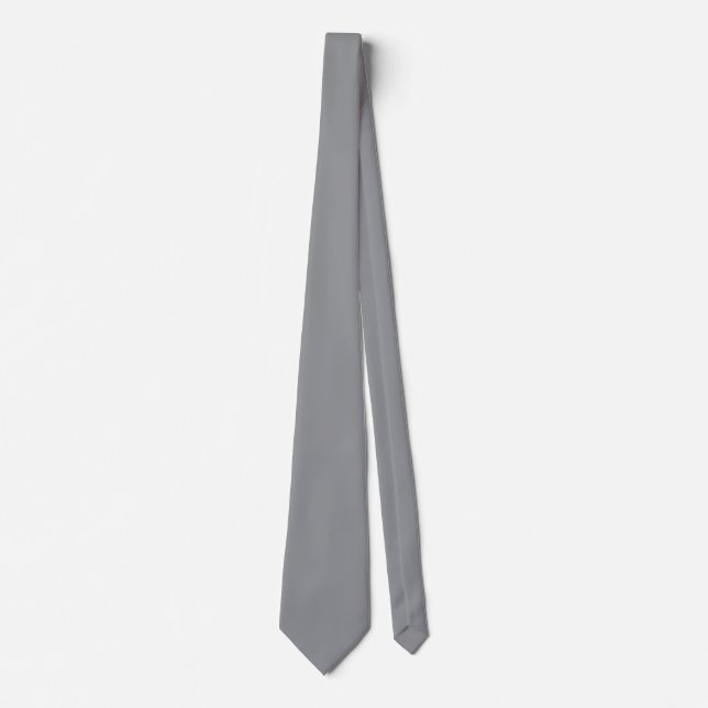 SIMPLE STYLISH MODERN OFFICE DARK GREY TIE (Front)