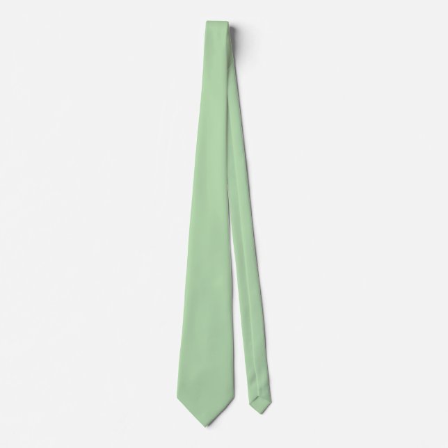 SIMPLE STYLISH MODERN OFFICE MINT GREEN NECK TIE (Front)