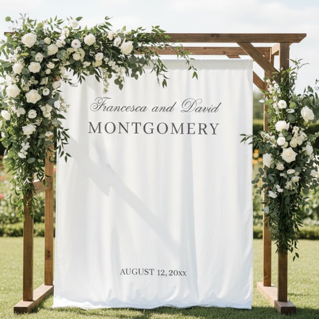 Simple stylish modern wedding backdrop  tapestry (Creator Uploaded)