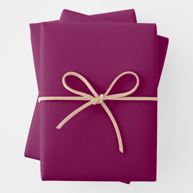 SIMPLE STYLISH MODERN WINE COLOUR WEDDING  WRAPPING PAPER SHEET (In situ)