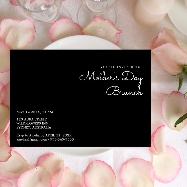 Simple Stylish mother's day brunch Invitation (Creator Uploaded)