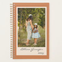 Simple Stylish Terracotta Personalised Photo