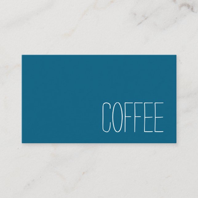 Simple Stymie Word Dark Loyalty Coffee Punch-Card (Front)