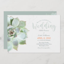 Simple Succulent Country Wedding