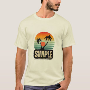 Simple Sunset Beach Graphic Men’s T-Shirt