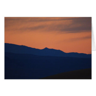 Simple Sunset, Blank Minimalist Greeting Card