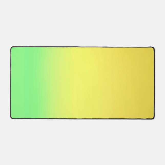 Simple Sunset Ombre Effect Yellow & Green   Desk Mat (Front)