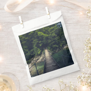 Simple suspension bridge river Idrijca, Slovenia Favour Bag