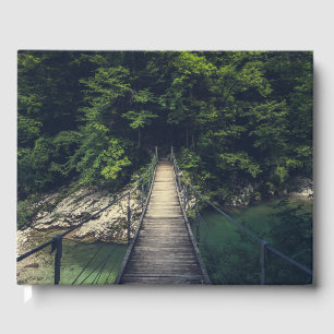 Simple suspension bridge river Idrijca, Slovenia Guest Book