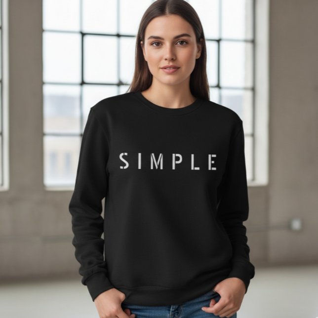 Simple Sweatshirt, Simple Style Hoodie, Minimal  Sweatshirt (Creator Uploaded)
