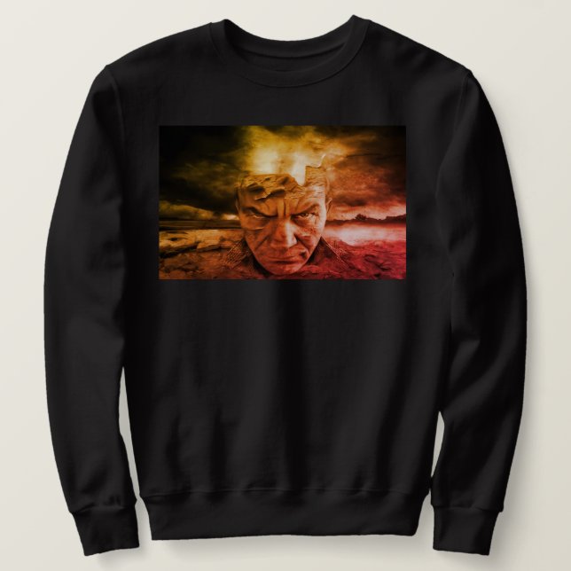 simple sweatshirt with beautiful print (Design Front)