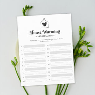 Simple Sweet Heart House Warming Party Game