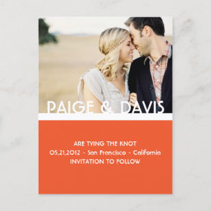 SIMPLE & SWEET-Save the Date Postcard