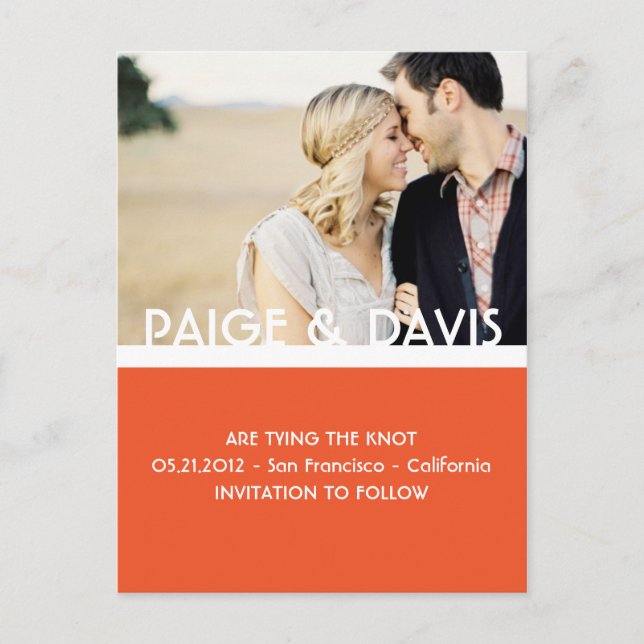 SIMPLE & SWEET-Save the Date Postcard (Front)