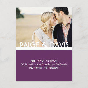 SIMPLE & SWEET-Save the Date Postcard
