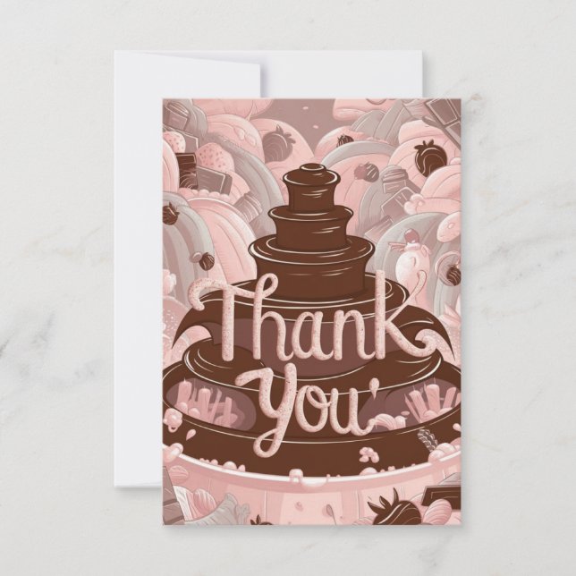 Simple Sweets Chocolate thank you card (Front)