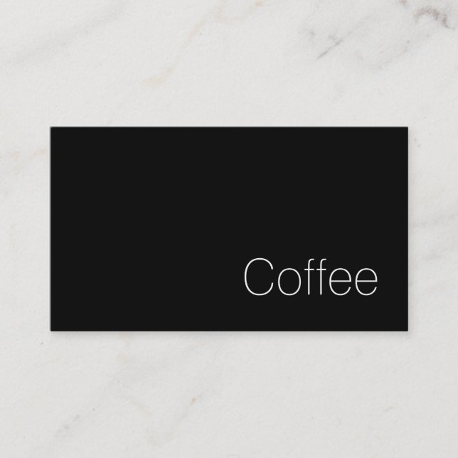 Simple Swiss Dark Loyalty Coffee Punch-Card Card (Front)