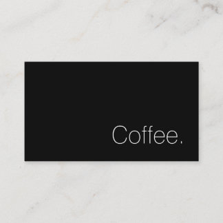 Simple Swiss Word Dark Loyalty Coffee Punch-Card