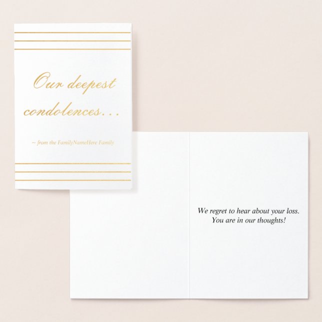 Simple Sympathy Card (Display)