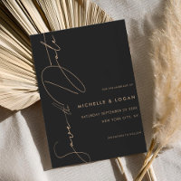 Simple Tan Black Modern Handwritten Script