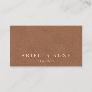 Simple Tan Elegant Minimal Vintage Professional Business Card