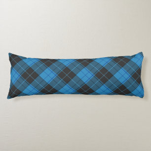 Simple Tartan Pattern in Dark Blue Body Cushion