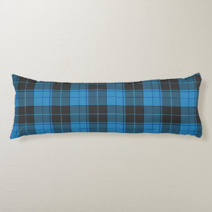 Simple Tartan Pattern in Dark Blue Body Cushion