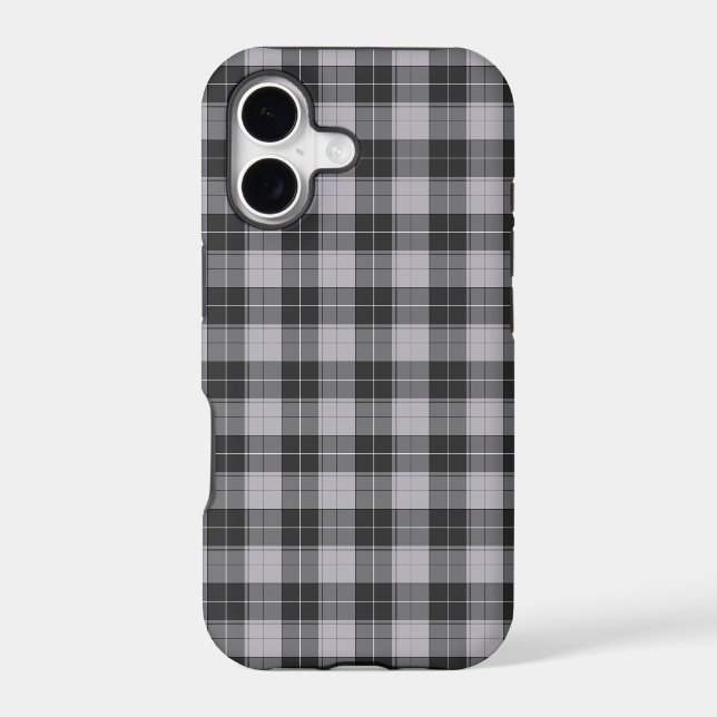 Simple tartan pattern in grey (Back)