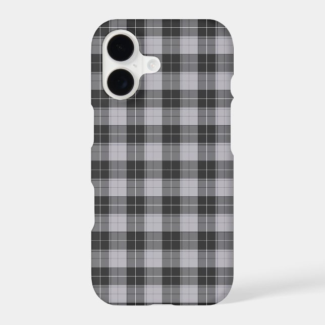 Simple tartan pattern in grey (Back)