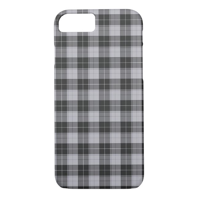 Simple tartan pattern in grey Case-Mate iPhone case (Back)