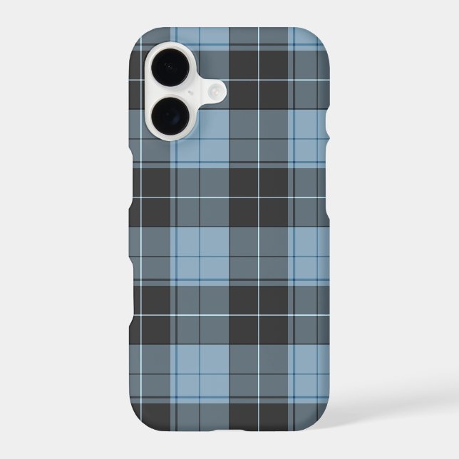 Simple tartan pattern in light blue samsung galaxy s21+ case (Back)
