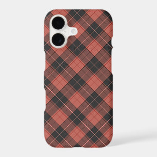 Simple tartan pattern in red