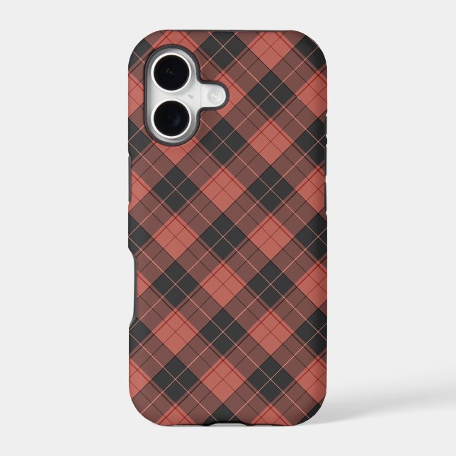 Simple tartan pattern in red (Back)