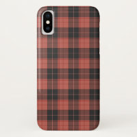 Simple tartan pattern in red