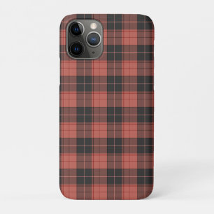 Simple tartan pattern in red iPhone 11 pro case