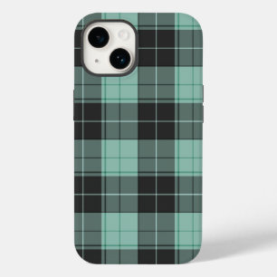 Simple tartan pattern in turquoise Case-Mate iPhone 14 case