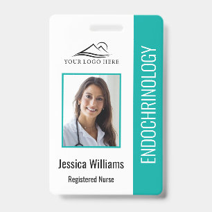 Simple Teal Nursing ID Badge