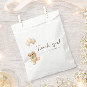 Simple Teddy Bear Party Celebration Thank You Favour Bag