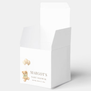Simple Teddy Bear Theme Baby Shower Favour Box
