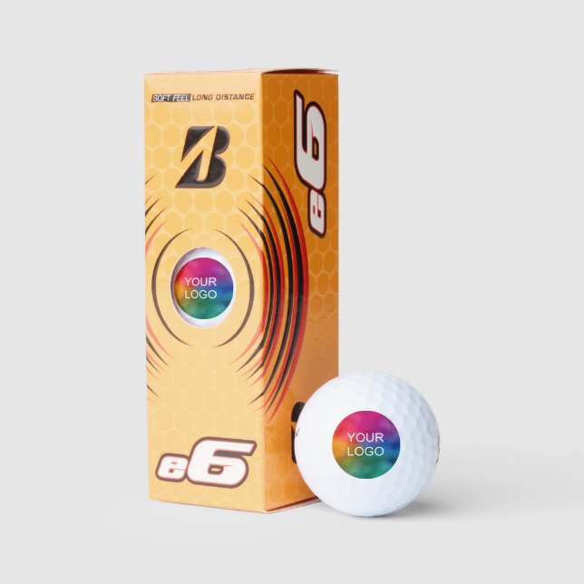 Simple Template Custom Logo Bridgestone e6 Golf Balls (Packaging)