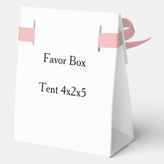 simple Tent 4x2x5 Favour Box (Back)