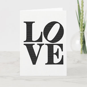 Simple Text Fill Love Card