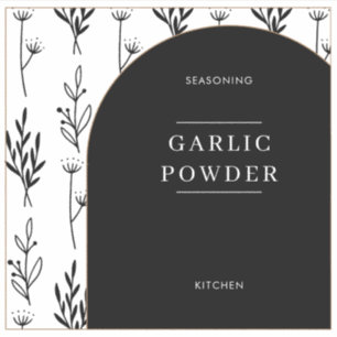 Simple Text Minimal Kitchen Pantry Jar Labels